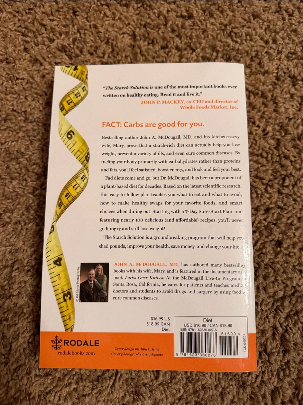 The Starch Solution - White and Orange Cover